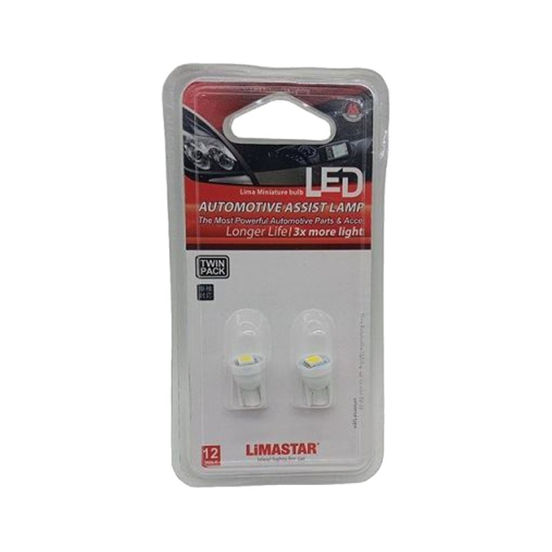 Λαμπάκια Σετ Μοτοσυκλέτας LED T10 W2,1x9,5d Λευκά