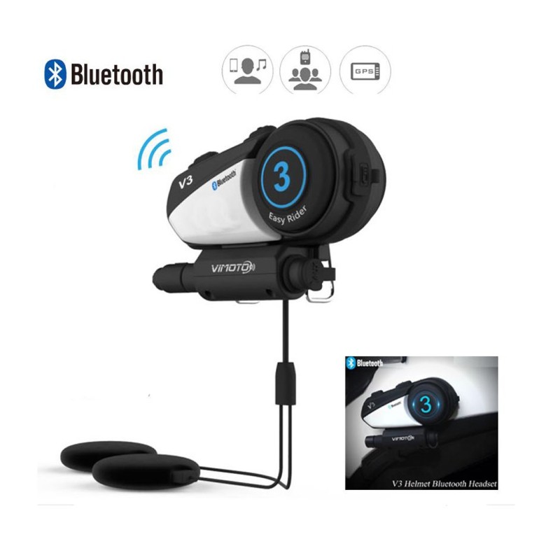 Ενδοεπικοινωνία Κράνους Μοτοσυκλέτας Bluetooth VIMOTO V3 Easy Rider